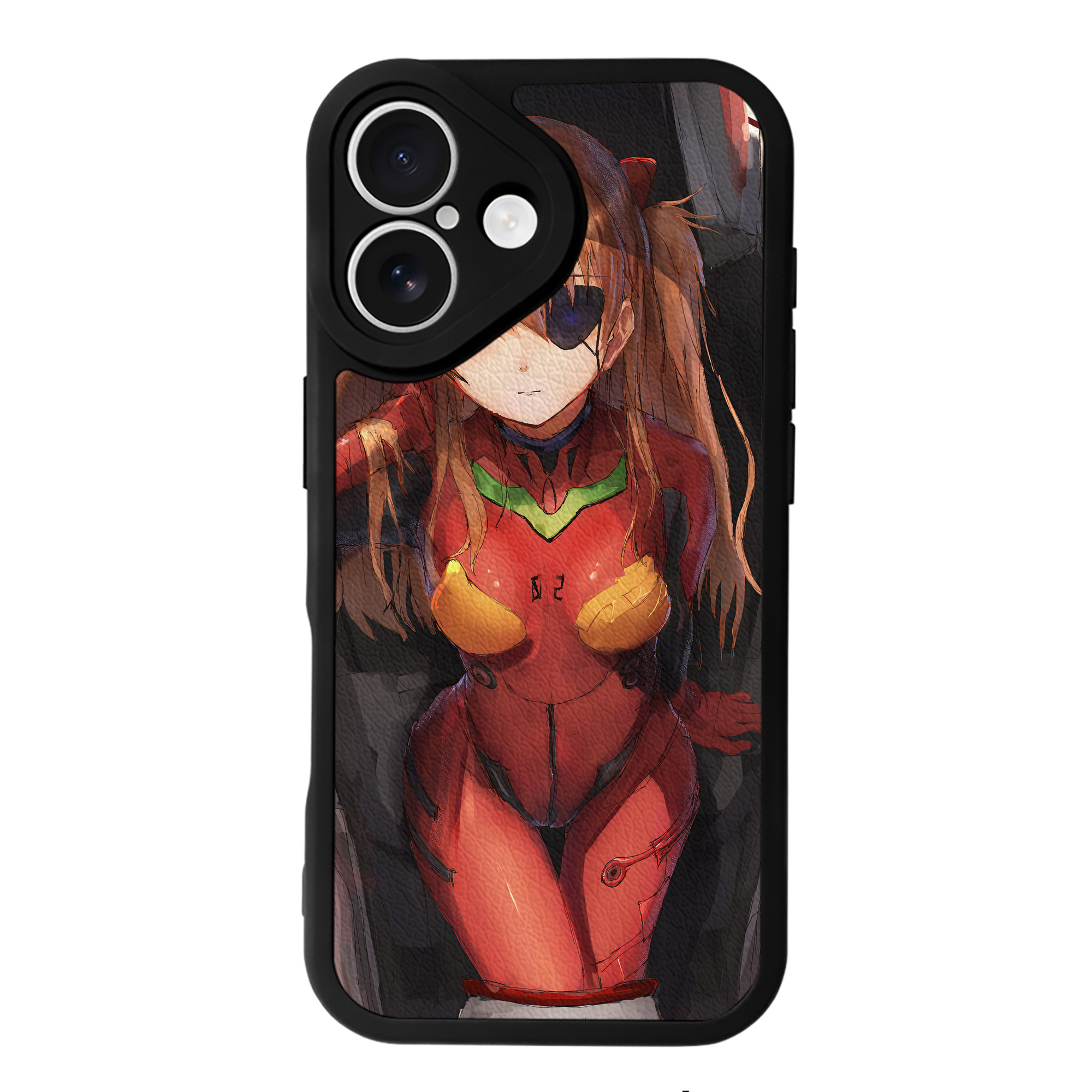 （画像用） EVA 新世紀エヴァンゲリオン 【iPhone 16シリーズ対応】シリコンスマホケース（レザー調） 材質：シリコン